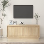 vidaXL Măsuță de cafea, stejar sonoma, 102x50x44 cm, lemn prelucrat vidaXL Măsuță de cafea, stejar sonoma, 102x50x44 cm, lemn prelucrat