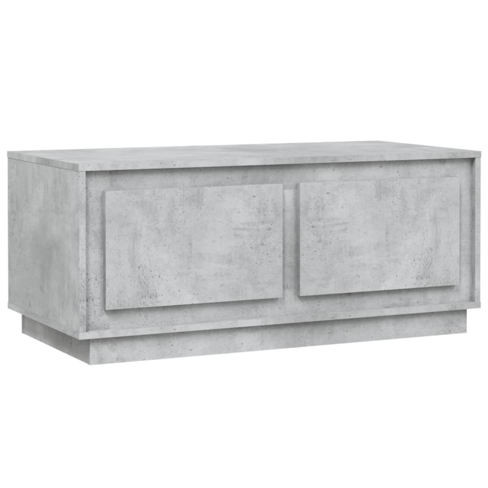 vidaXL Măsuță de cafea, gri beton, 102x50x44 cm, lemn prelucrat