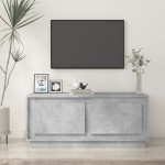 vidaXL Măsuță de cafea, gri beton, 102x50x44 cm, lemn prelucrat vidaXL Măsuță de cafea, gri beton, 102x50x44 cm, lemn prelucrat