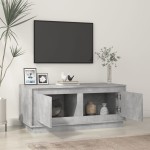 vidaXL Măsuță de cafea, gri beton, 102x50x44 cm, lemn prelucrat vidaXL Măsuță de cafea, gri beton, 102x50x44 cm, lemn prelucrat