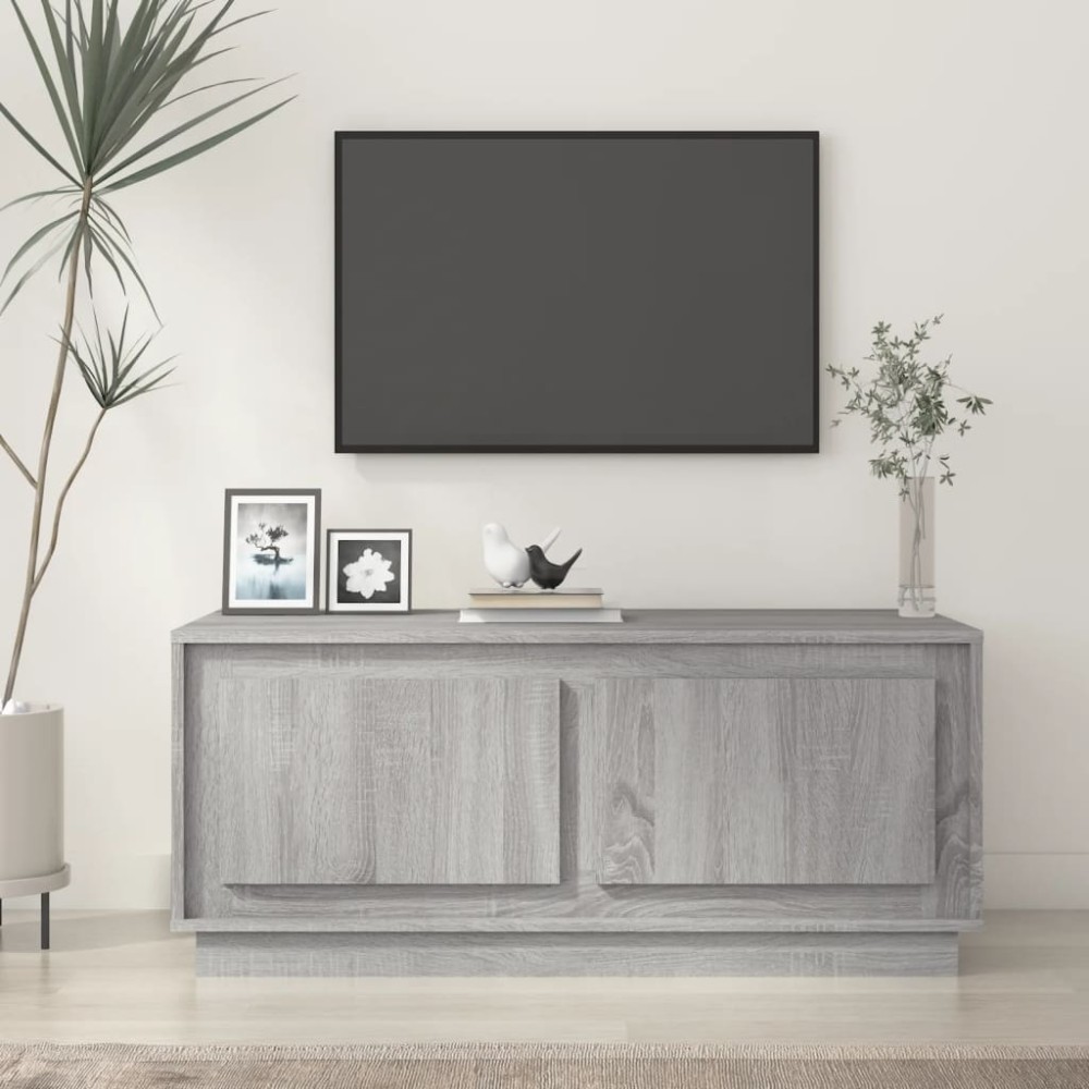vidaXL Măsuță de cafea, gri sonoma, 102x50x44 cm, lemn prelucrat