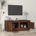 vidaXL Măsuță de cafea, stejar maro, 102x50x44 cm, lemn prelucrat vidaXL Măsuță de cafea, stejar maro, 102x50x44 cm, lemn prelucrat