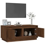 vidaXL Măsuță de cafea, stejar maro, 102x50x44 cm, lemn prelucrat vidaXL Măsuță de cafea, stejar maro, 102x50x44 cm, lemn prelucrat