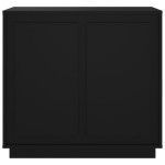 vidaXL Dulap, negru, 80x34x75 cm, lemn prelucrat vidaXL Dulap, negru, 80x34x75 cm, lemn prelucrat