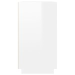 vidaXL Dulap, alb extralucios, 80x34x75 cm, lemn prelucrat
