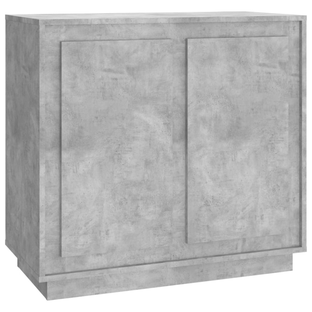 vidaXL Dulap, gri beton, 80x34x75 cm, lemn prelucrat