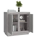 vidaXL Dulap, sonoma gri, 80x34x75 cm, lemn prelucrat