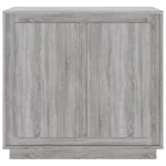 vidaXL Dulap, sonoma gri, 80x34x75 cm, lemn prelucrat