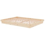 vidaXL Cadru de pat King Size, 150x200 cm, lemn masiv vidaXL Cadru de pat King Size, 150x200 cm, lemn masiv