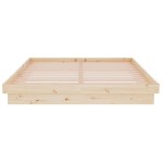 vidaXL Cadru de pat King Size, 150x200 cm, lemn masiv vidaXL Cadru de pat King Size, 150x200 cm, lemn masiv