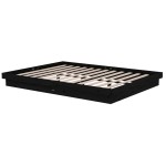 vidaXL Cadru de pat King Size, negru, 150x200 cm, lemn masiv vidaXL Cadru de pat King Size, negru, 150x200 cm, lemn masiv