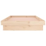 vidaXL Cadru de pat cu LED, 90x200 cm, lemn masiv vidaXL Cadru de pat cu LED, 90x200 cm, lemn masiv