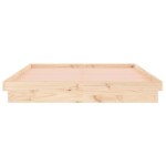 vidaXL Cadru de pat cu LED, 150x200 cm, lemn masiv, King Size 5FT