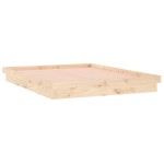 vidaXL Cadru de pat cu LED, 200x200 cm, lemn masiv