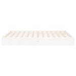 vidaXL Cadru de pat King Size, alb, 150x200 cm, lemn masiv vidaXL Cadru de pat King Size, alb, 150x200 cm, lemn masiv