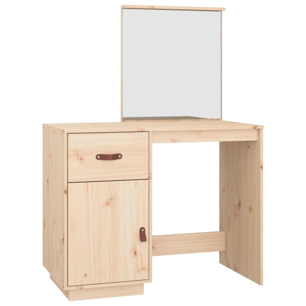 vidaXL Masă de toaletă, 95x50x134 cm, lemn masiv de pin