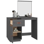 vidaXL Măsuță de toaletă, gri, 95x50x134 cm, lemn masiv de pin