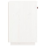 vidaXL Dulap de birou, alb, 40x50x75 cm, lemn masiv de pin