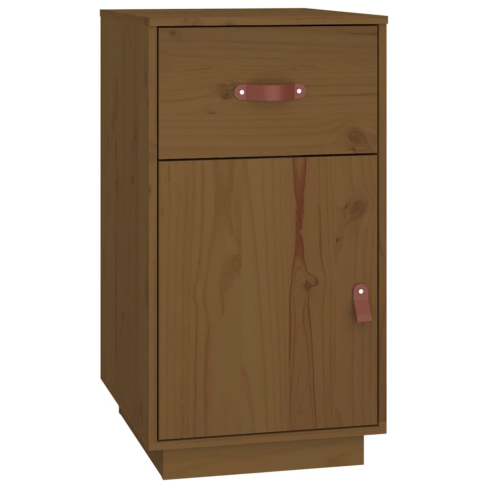vidaXL Birou, maro miere, 40x50x75 cm, lemn masiv de pin