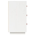 vidaXL Dulap, alb, 80x40x75 cm, lemn masiv de pin