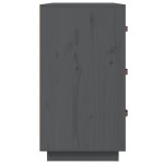 vidaXL Dulap, gri, 80x40x75 cm, lemn masiv de pin vidaXL Dulap, gri, 80x40x75 cm, lemn masiv de pin
