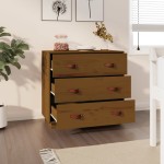 vidaXL Dulap, maro miere, 80x40x75 cm, lemn masiv de pin