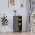 vidaXL Dulap, gri, 34x40x75 cm, lemn masiv de pin