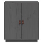 vidaXL Dulap, gri, 65,5x40x75 cm, lemn masiv de pin