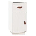 vidaXL Servantă, alb, 34x40x75 cm, lemn masiv de pin vidaXL Servantă, alb, 34x40x75 cm, lemn masiv de pin