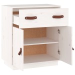 vidaXL Servantă, alb, 65,5x40x75 cm, lemn masiv de pin