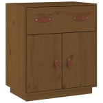 vidaXL Servantă, maro miere, 65,5x40x75 cm, lemn masiv de pin