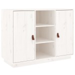 vidaXL Dulap, alb, 100x40x75 cm, lemn masiv de pin