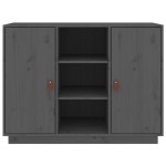 vidaXL Dulap, gri, 100x40x75 cm, lemn masiv de pin