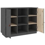 vidaXL Dulap, gri, 100x40x75 cm, lemn masiv de pin