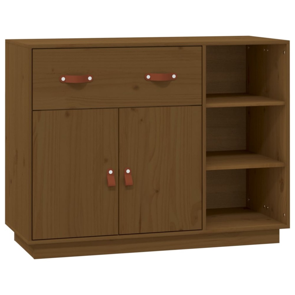 vidaXL Dulap, maro miere, 98,5x40x75 cm, lemn masiv de pin