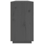 vidaXL Dulap, gri, 100x40x75 cm, lemn masiv de pin