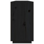 vidaXL Dulap, negru, 100x40x75 cm, lemn masiv de pin
