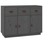 vidaXL Servantă, gri, 100x40x75 cm, lemn masiv de pin vidaXL Servantă, gri, 100x40x75 cm, lemn masiv de pin