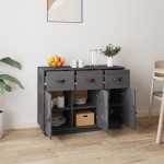 vidaXL Servantă, gri, 100x40x75 cm, lemn masiv de pin vidaXL Servantă, gri, 100x40x75 cm, lemn masiv de pin