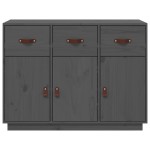 vidaXL Servantă, gri, 100x40x75 cm, lemn masiv de pin vidaXL Servantă, gri, 100x40x75 cm, lemn masiv de pin