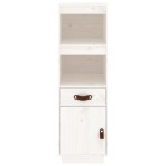 vidaXL Dulap înalt, alb, 34x40x108,5 cm, lemn masiv de pin vidaXL Dulap înalt, alb, 34x40x108,5 cm, lemn masiv de pin