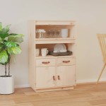 vidaXL Dulap înalt, 67x40x108,5 cm, lemn masiv de pin vidaXL Dulap înalt, 67x40x108,5 cm, lemn masiv de pin