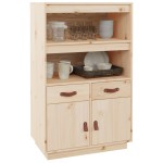 vidaXL Dulap înalt, 67x40x108,5 cm, lemn masiv de pin vidaXL Dulap înalt, 67x40x108,5 cm, lemn masiv de pin