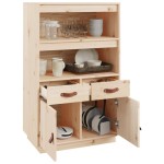 vidaXL Dulap înalt, 67x40x108,5 cm, lemn masiv de pin vidaXL Dulap înalt, 67x40x108,5 cm, lemn masiv de pin