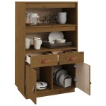 vidaXL Dulap înalt, maro miere, 67x40x108,5 cm, lemn masiv de pin