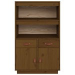 vidaXL Dulap înalt, maro miere, 67x40x108,5 cm, lemn masiv de pin