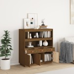 vidaXL Dulap înalt, maro miere, 100x40x108,5 cm, lemn masiv pin