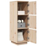 vidaXL Dulap înalt, 34x40x108,5 cm, lemn masiv de pin vidaXL Dulap înalt, 34x40x108,5 cm, lemn masiv de pin