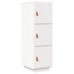 vidaXL Dulap înalt, alb, 34x40x108,5 cm, lemn masiv de pin
