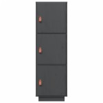vidaXL Dulap înalt, gri, 34x40x108,5 cm, lemn masiv de pin vidaXL Dulap înalt, gri, 34x40x108,5 cm, lemn masiv de pin